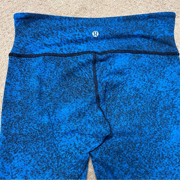 Lululemon Turquoise/Black Leggings - Picture 2 of 4